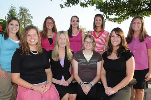 group of female students